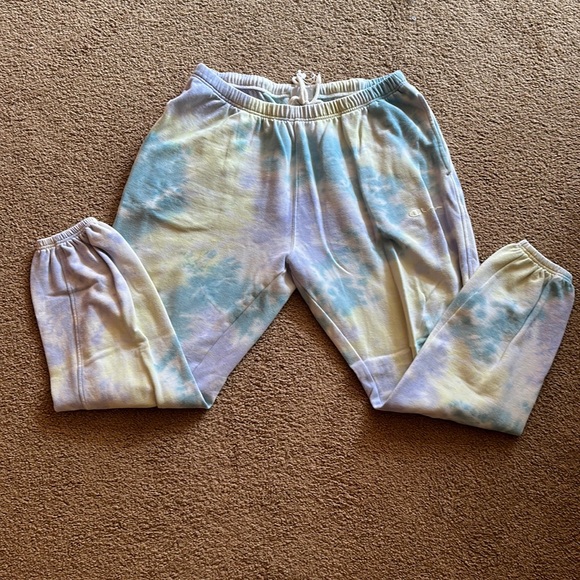 Champion Lemon Glacier Sun Wash Sweatpants XL - Picture 2 of 4